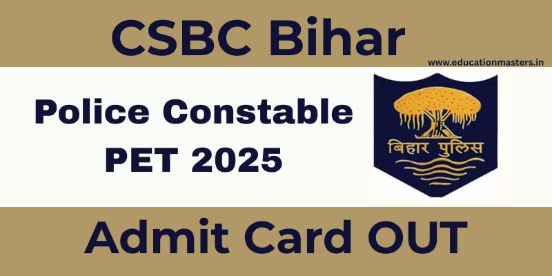 csbc bihar pet 2025 admit card 